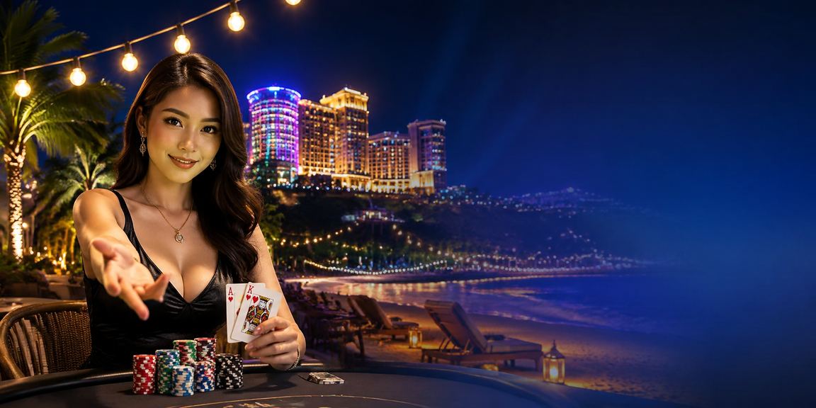 Pemain menganalisis odds permainan poker di Genting Highlands gaya Melayu