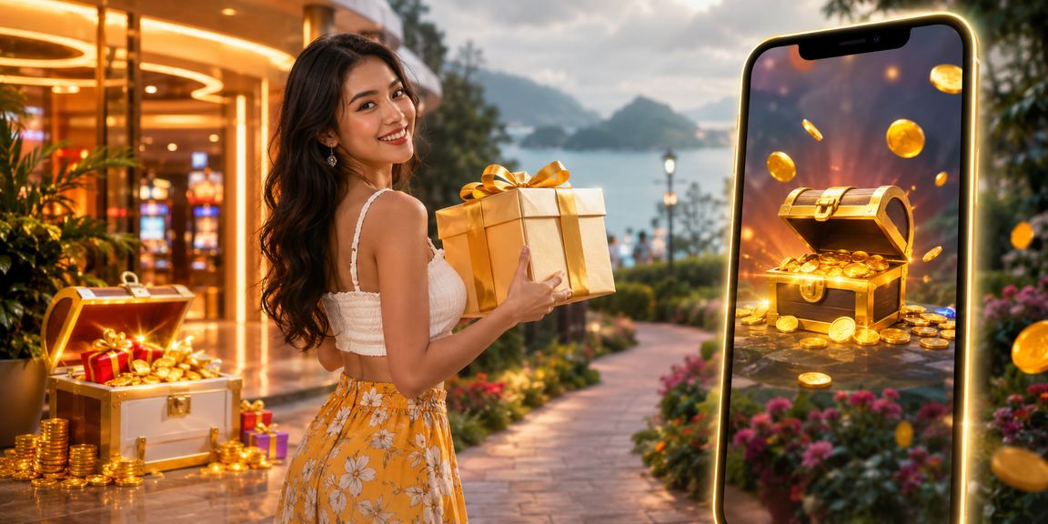 Apl kasino dalam talian Malaysia pada skrin telefon pintar dengan antara muka baccarat mudah alih